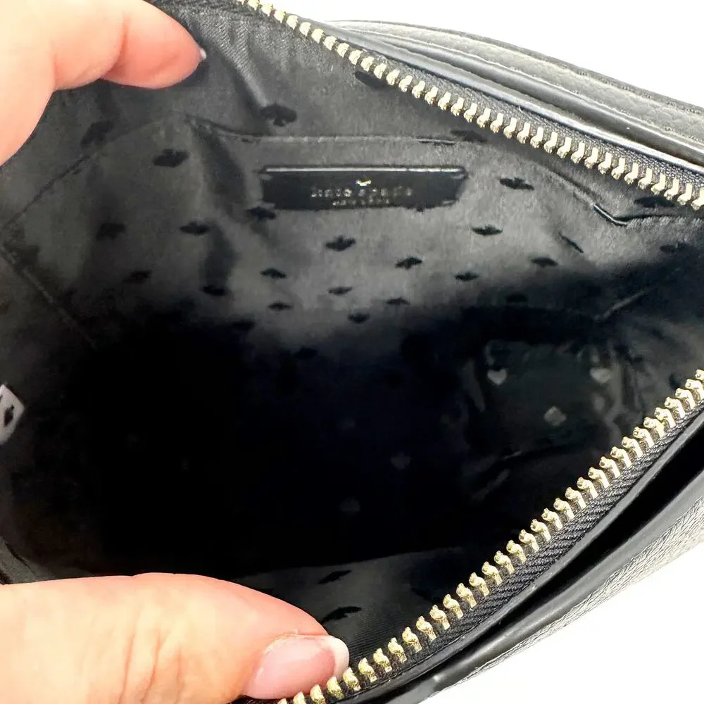 Kate Spade Harlow Crossbody Purse Black Leather WKR00058